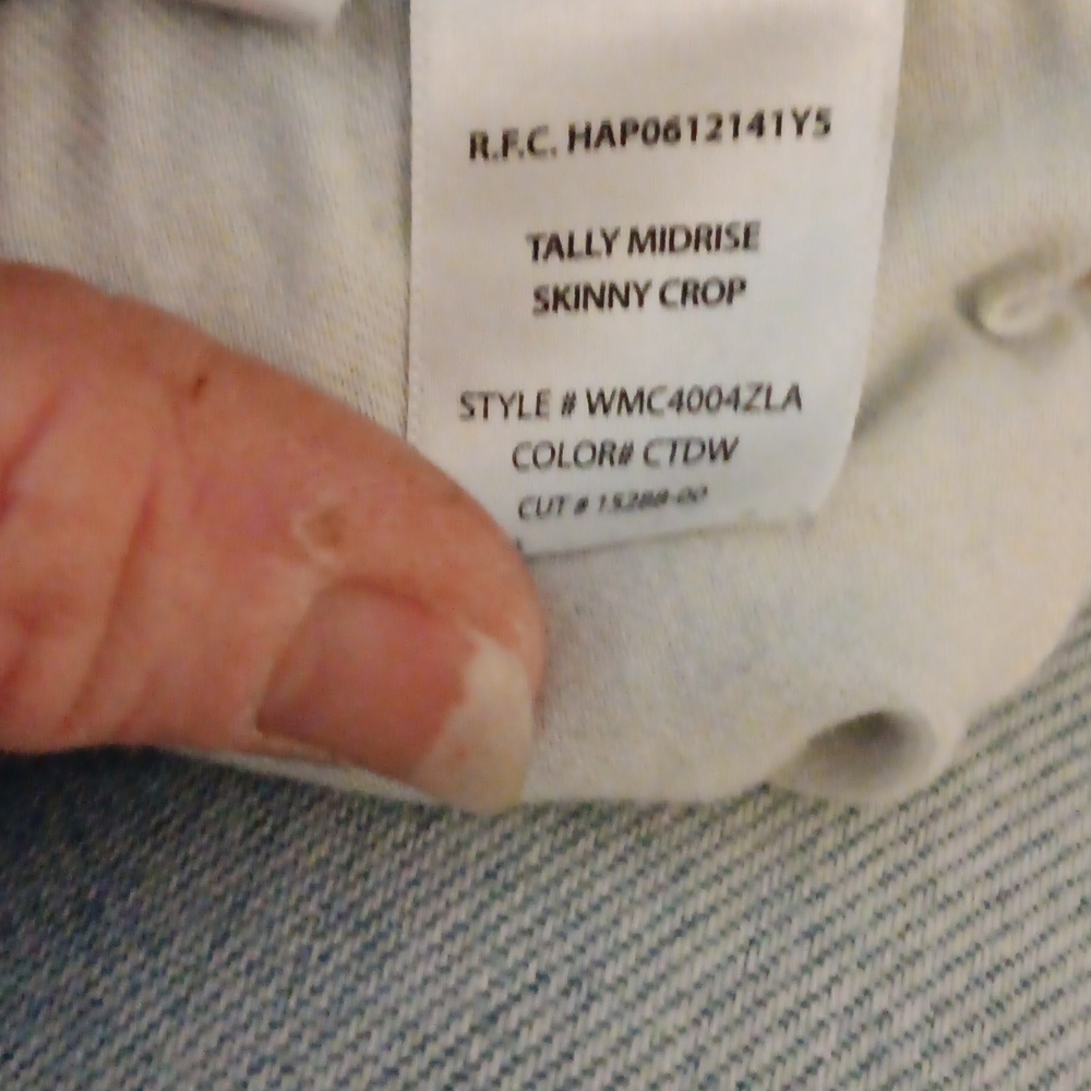 Hudson Tally Midrise Skinny Crop Jeans Size 27 - Picture 9 of 10